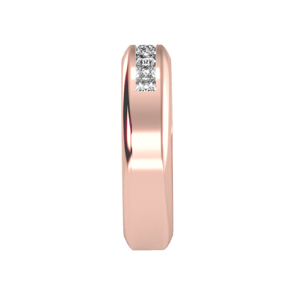 Lustrous Men's Band In 925 Sterling Silver - Seven