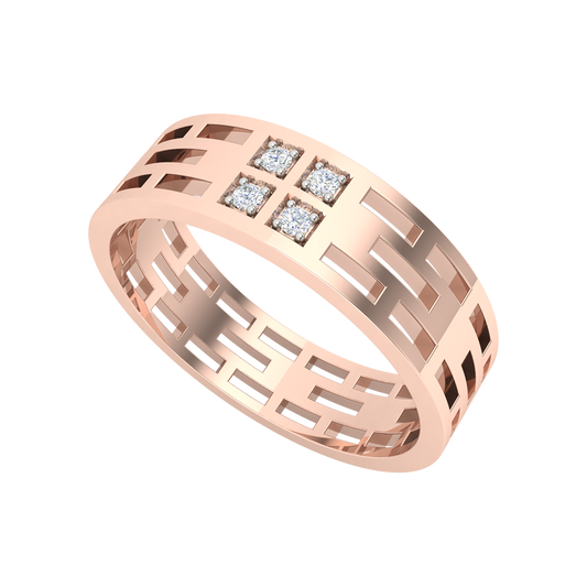 Luxe Pink Cluster Ring In 925 Sterling Silver - One