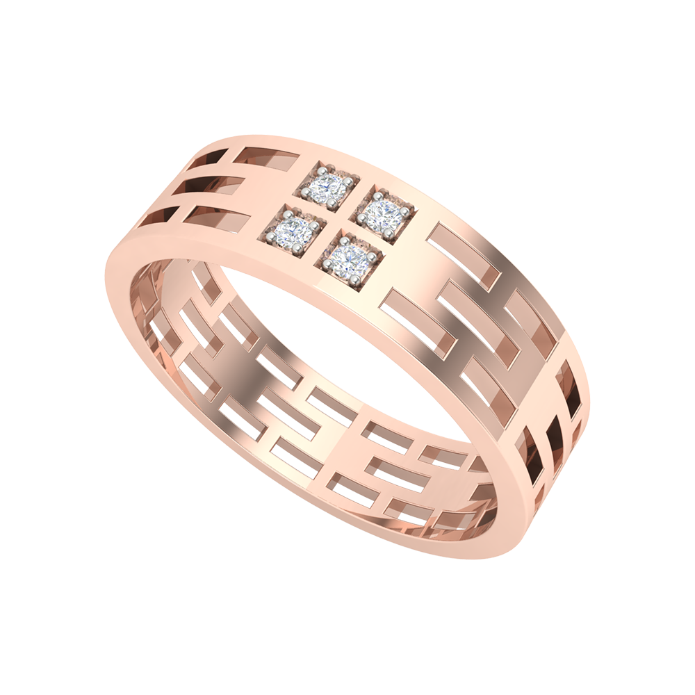 Luxe Pink Cluster Ring - One