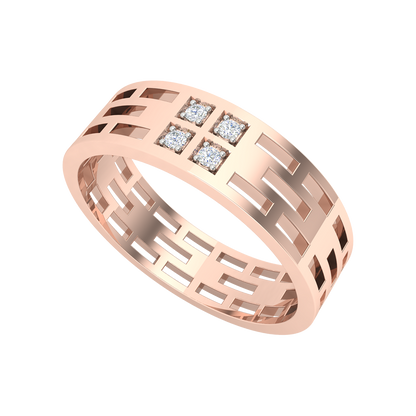 Luxe Pink Cluster Ring - One