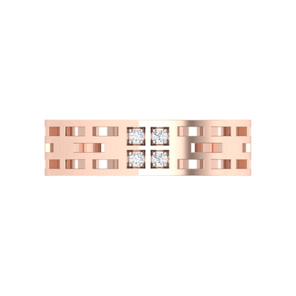 Luxe Pink Cluster Ring In 925 Sterling Silver - Two
