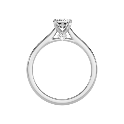 Luxuriant Princess Cut Solitaire Ring - Two