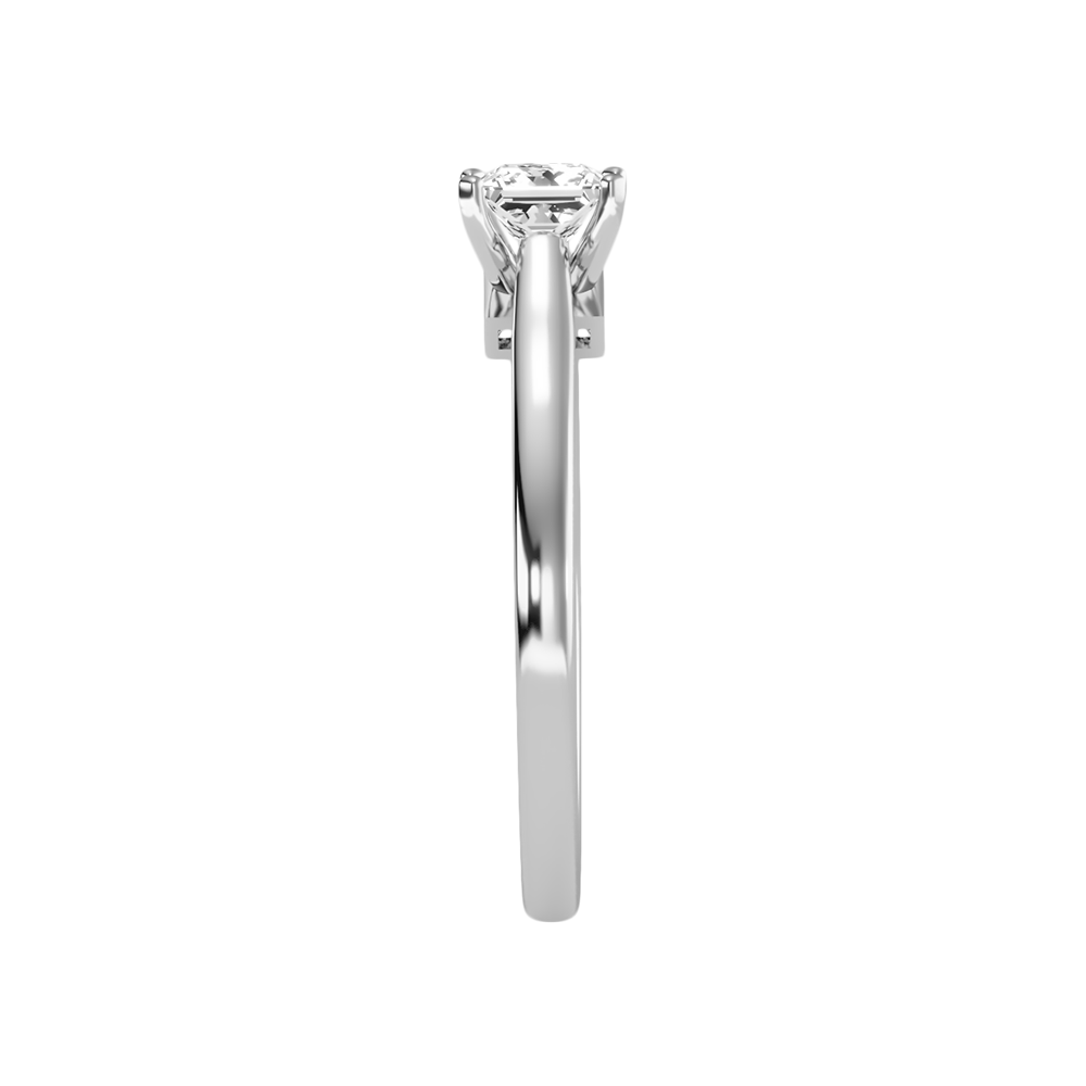 Luxuriant Princess Cut Solitaire Ring - Four