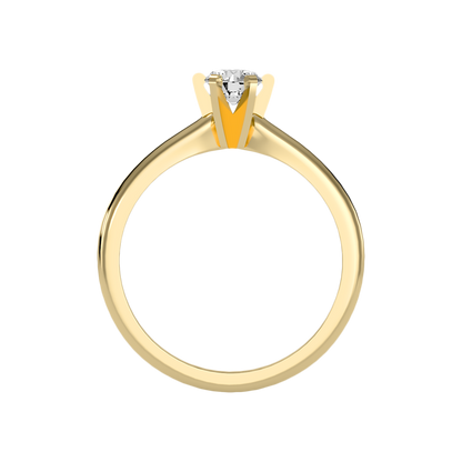 Luxuriant Solitaire Ring In 925 Sterling Silver - Twelve