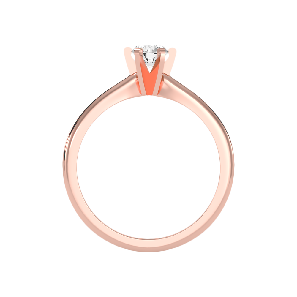 Luxuriant Solitaire Ring In 925 Sterling Silver - Two