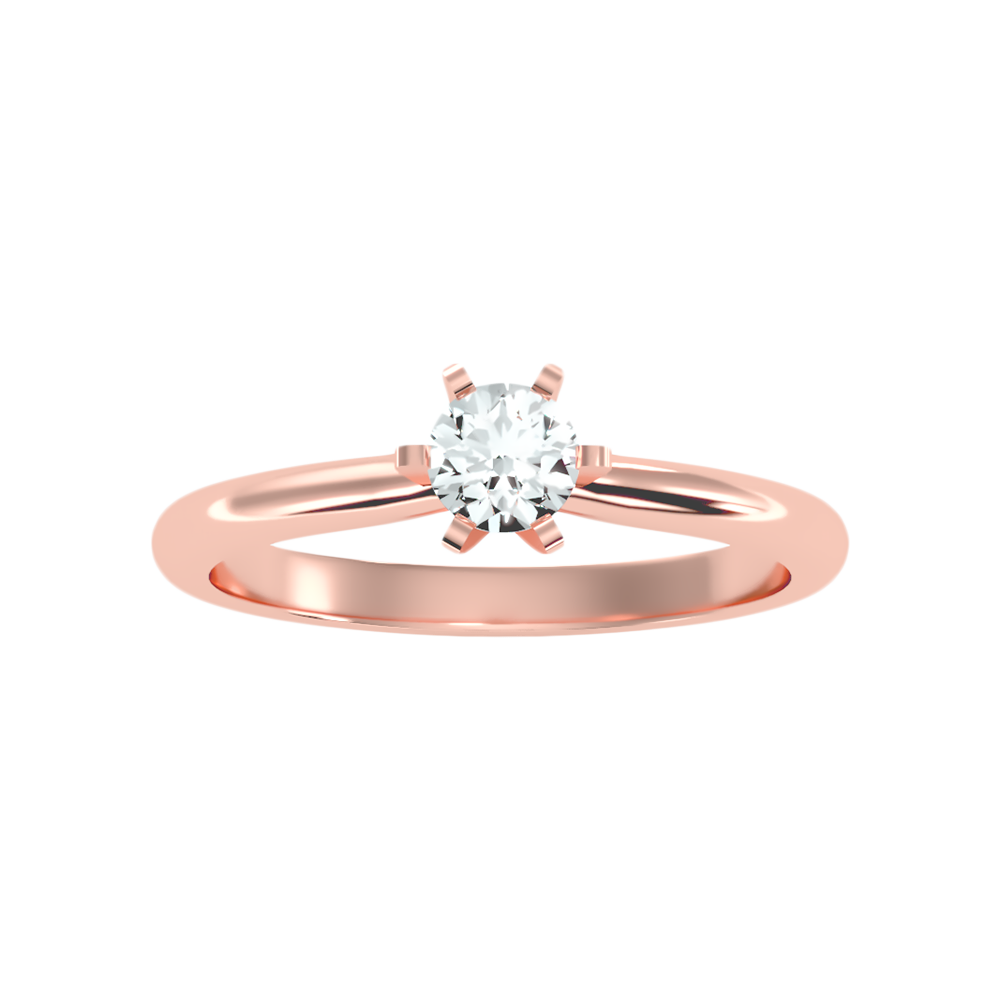 Luxuriant Solitaire Ring - Three