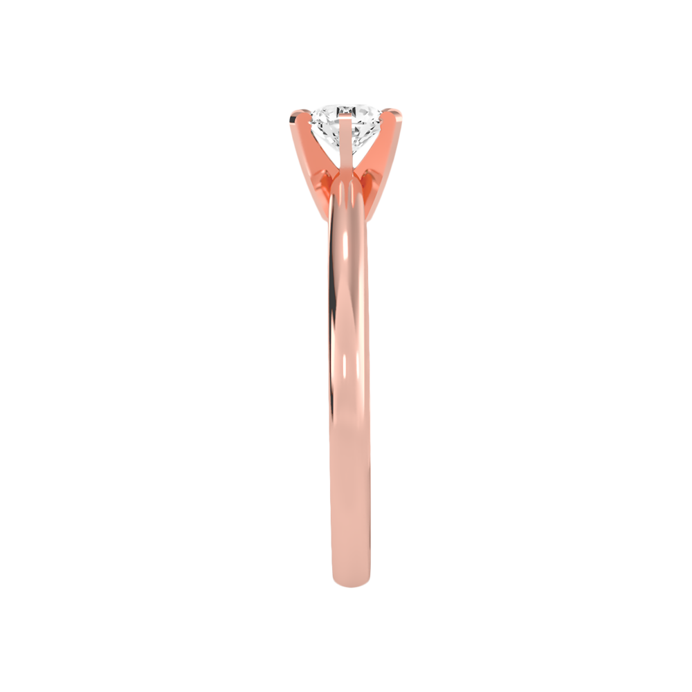Luxuriant Solitaire Ring In 925 Sterling Silver - Four