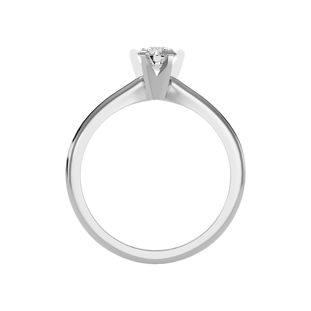 Luxuriant Solitaire Ring In 925 Sterling Silver - Eight