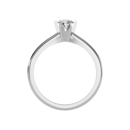 Luxuriant Solitaire Ring In 925 Sterling Silver - Eight