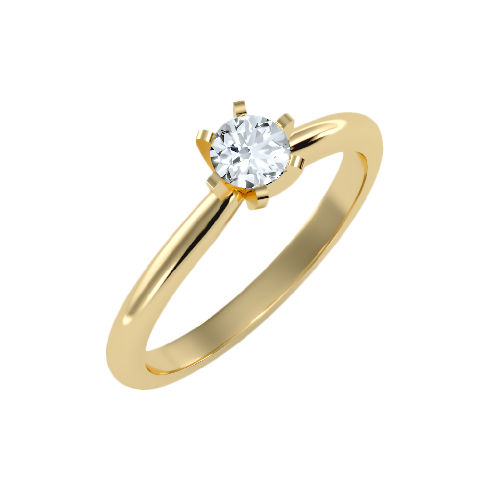 Luxuriant Solitaire Ring - Nine