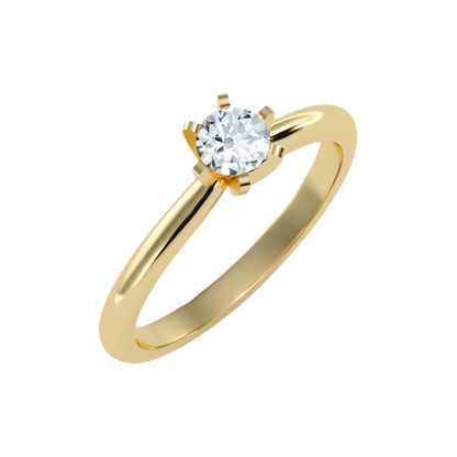 Luxuriant Solitaire Ring - Nine
