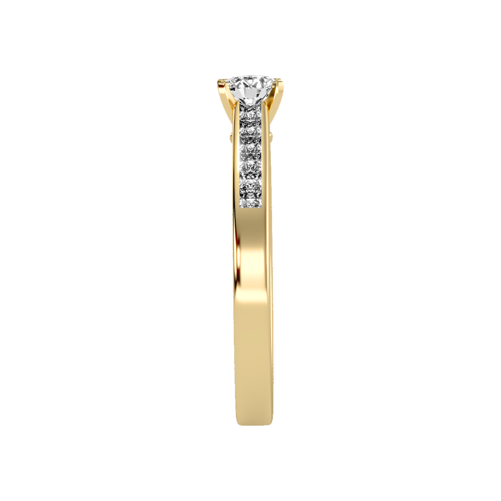 Luxurious Solitaire Ring In 925 Sterling Silver - Eleven