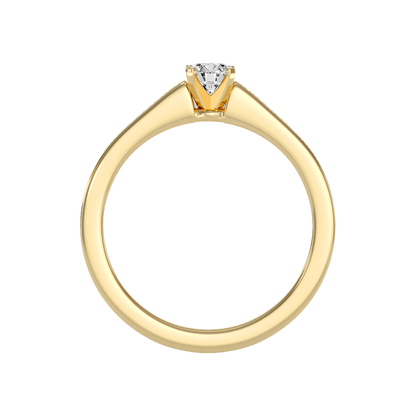 Luxurious Solitaire Ring In 925 Sterling Silver - Twelve