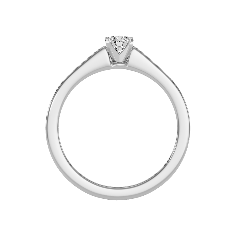 Luxurious Solitaire Ring In 925 Sterling Silver - Two