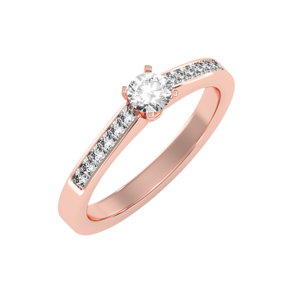Luxurious Solitaire Ring - Five