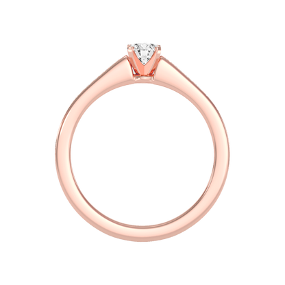 Luxurious Solitaire Ring In 925 Sterling Silver - Six