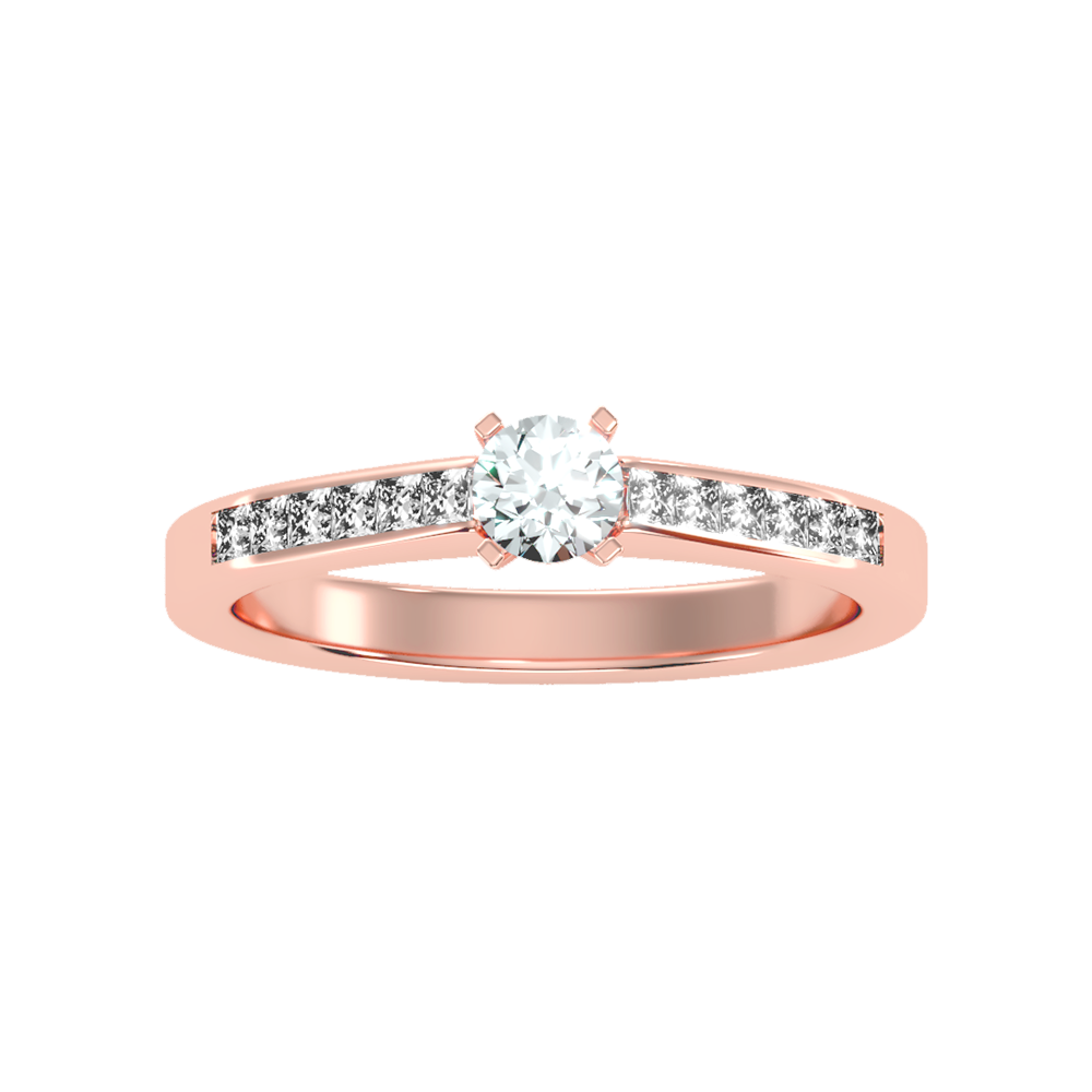 Luxurious Solitaire Ring In 925 Sterling Silver - Seven