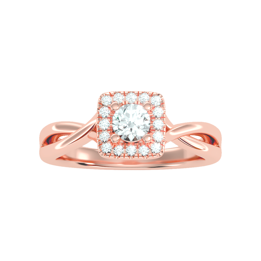 Luxury Bud Halo Ring - Five