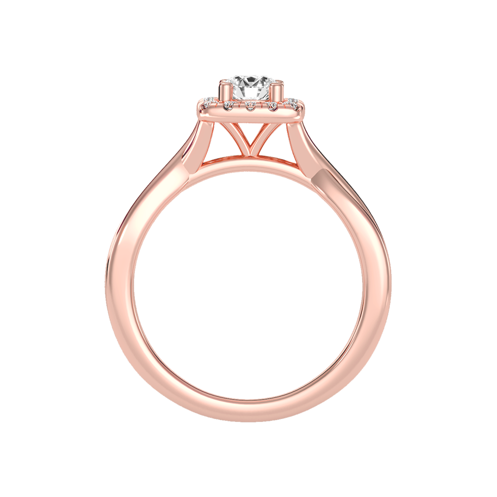 Luxury Bud Halo Ring In 925 Sterling Silver - Six