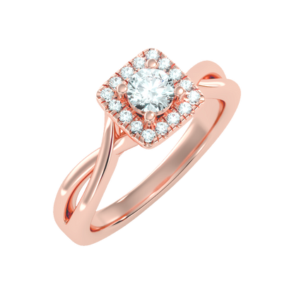 Luxury Bud Halo Ring - Seven