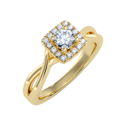 Luxury Bud Halo Ring - Nine