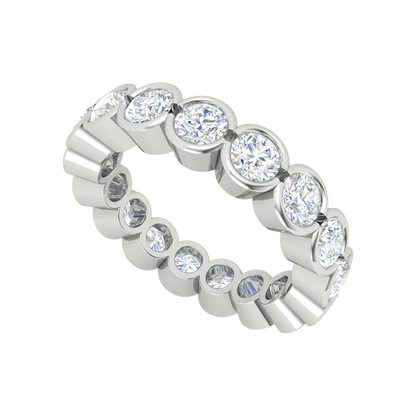 Maelys Eternity Band In 925 Sterling Silver - Five