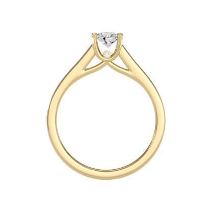 Magnetic Solitaire Ring In 925 Sterling Silver - Twelve