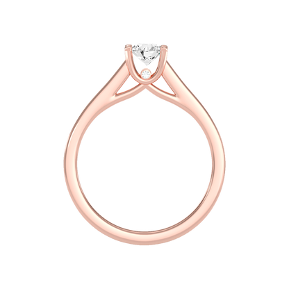 Magnetic Solitaire Ring In 925 Sterling Silver - Six