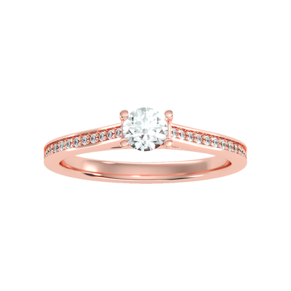 Magnetic Solitaire Ring In 925 Sterling Silver - Seven