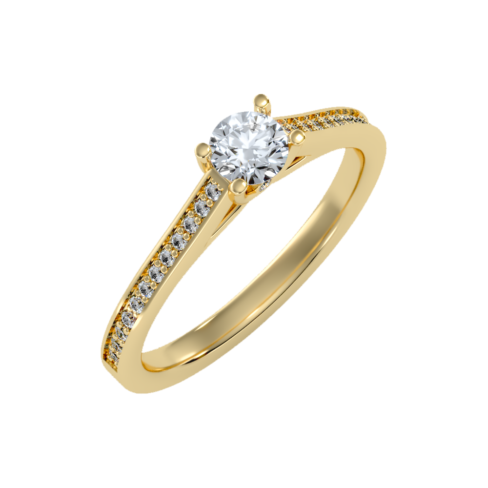 Magnetic Solitaire Ring In 925 Sterling Silver - Nine