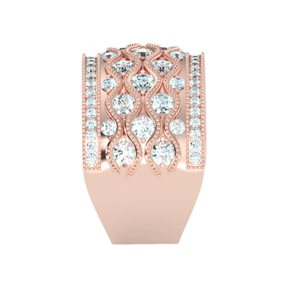 Magnificent Half Eternity Ring In 925 Sterling Silver - Eleven