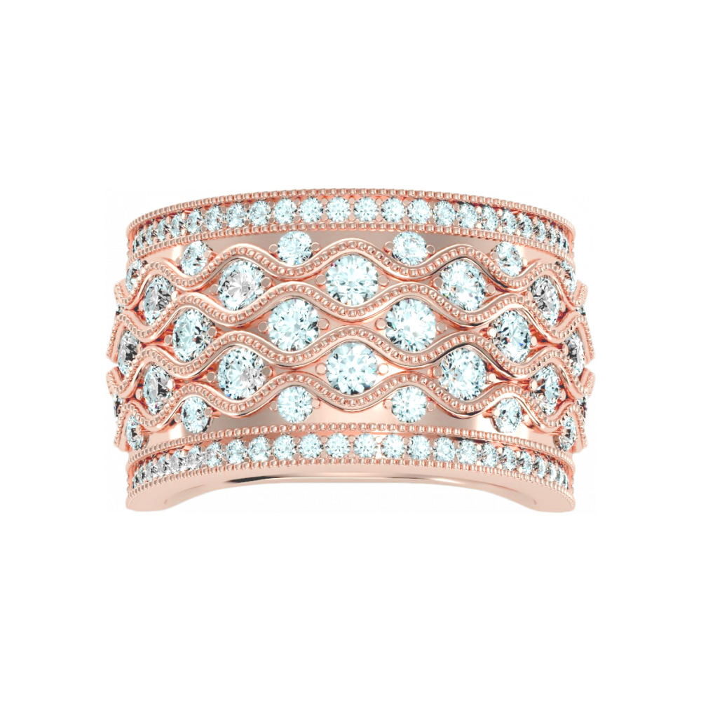 Magnificent Half Eternity Ring In 925 Sterling Silver - Twelve