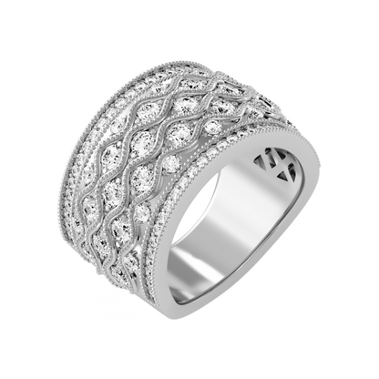 Magnificent Half Eternity Ring - Two