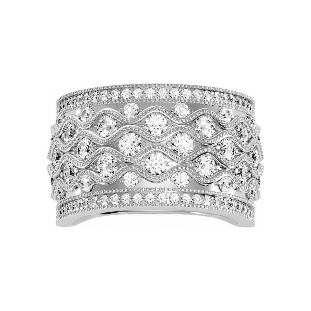 Magnificent Half Eternity Ring - Four
