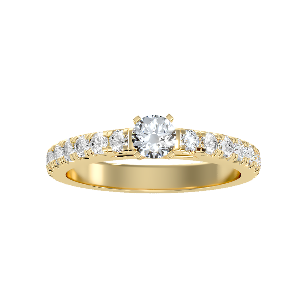 Magnificent Solitaire Ring In 925 Sterling Silver - Ten