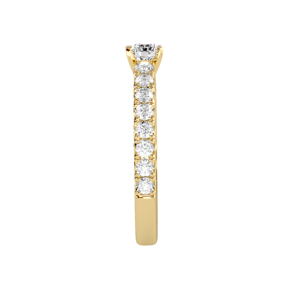 Magnificent Solitaire Ring In 925 Sterling Silver - Eleven
