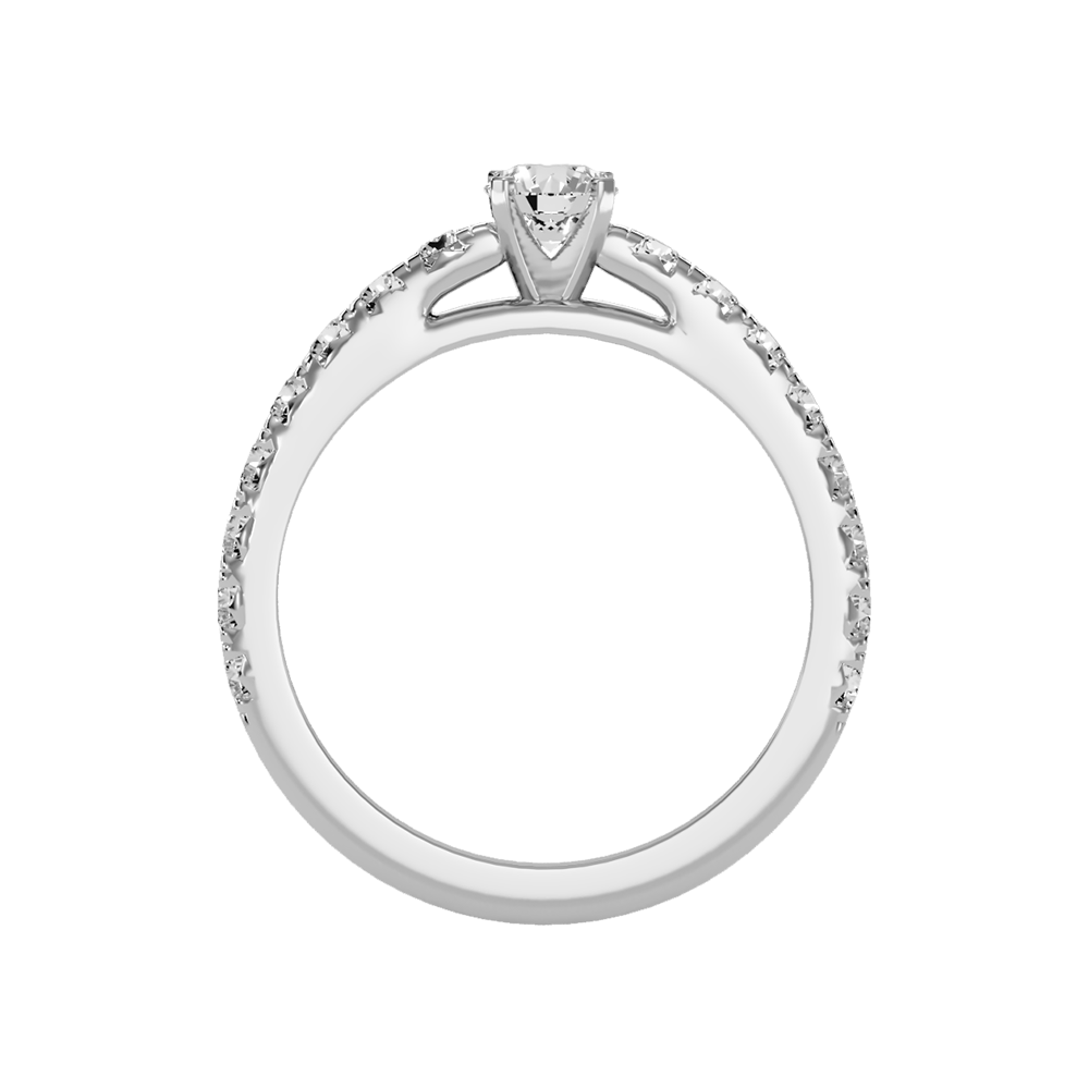 Magnificent Solitaire Ring In 925 Sterling Silver - Two