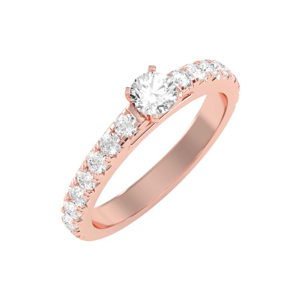 Magnificent Solitaire Ring In 925 Sterling Silver - Five