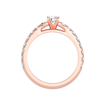 Magnificent Solitaire Ring In 925 Sterling Silver - Six
