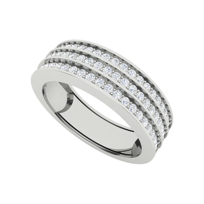 Magnificient Ring Glitter Diamond Band - Five