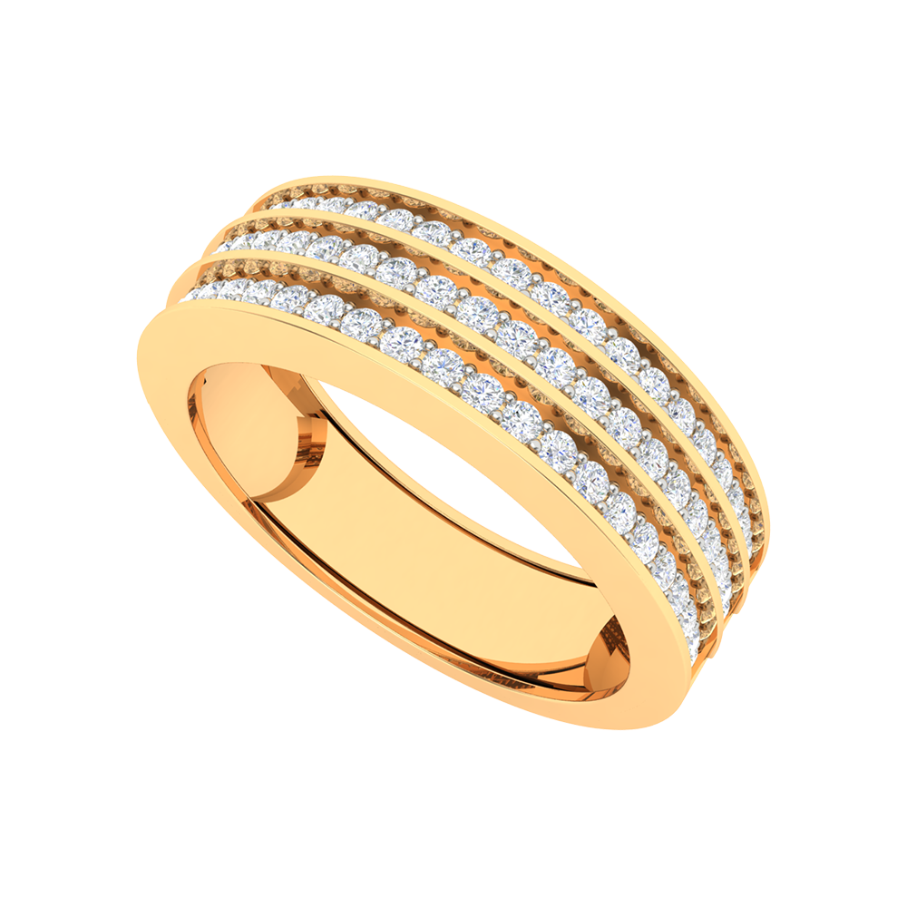 Magnificient Ring Glitter Diamond Band - Nine