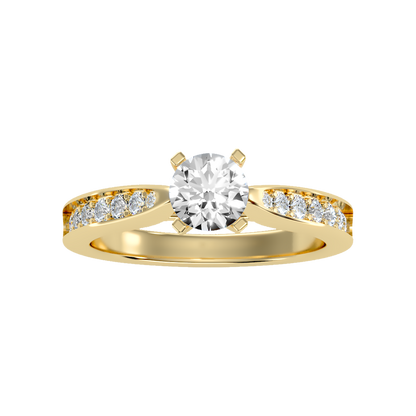 Magnific Solitaire Ring In 925 Sterling Silver - Ten