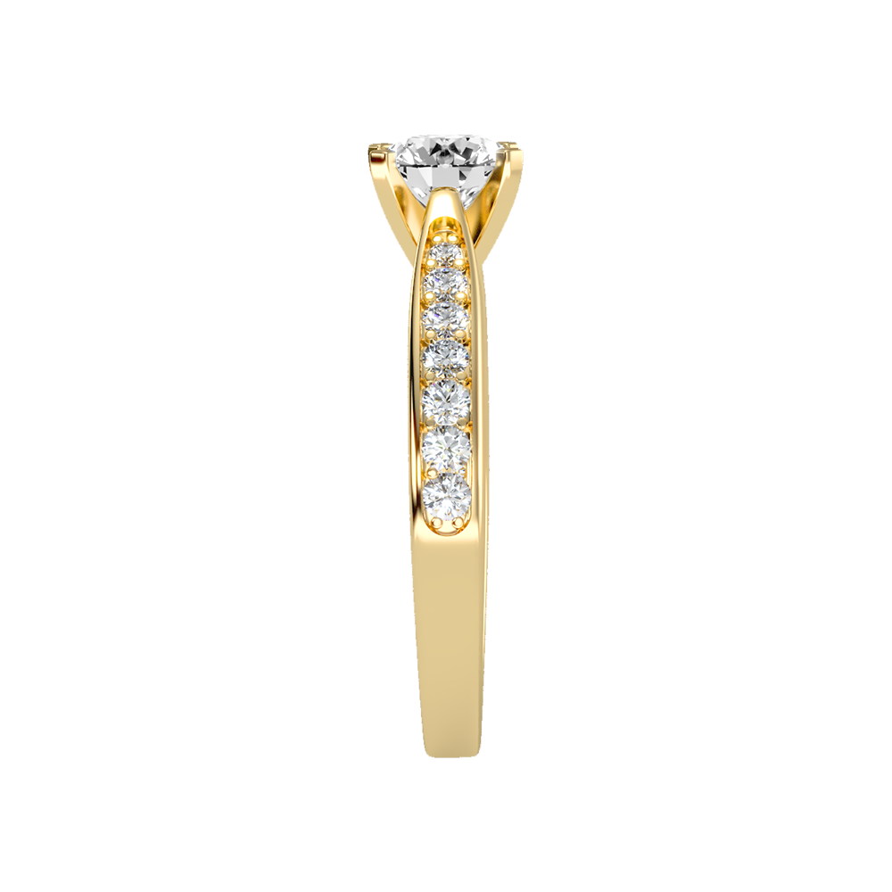Magnific Solitaire Ring In 925 Sterling Silver - Eleven