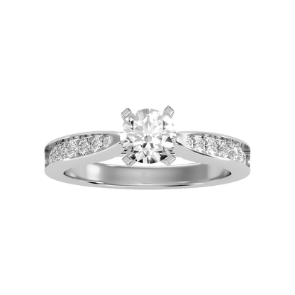 Magnific Solitaire Ring In 925 Sterling Silver - Six
