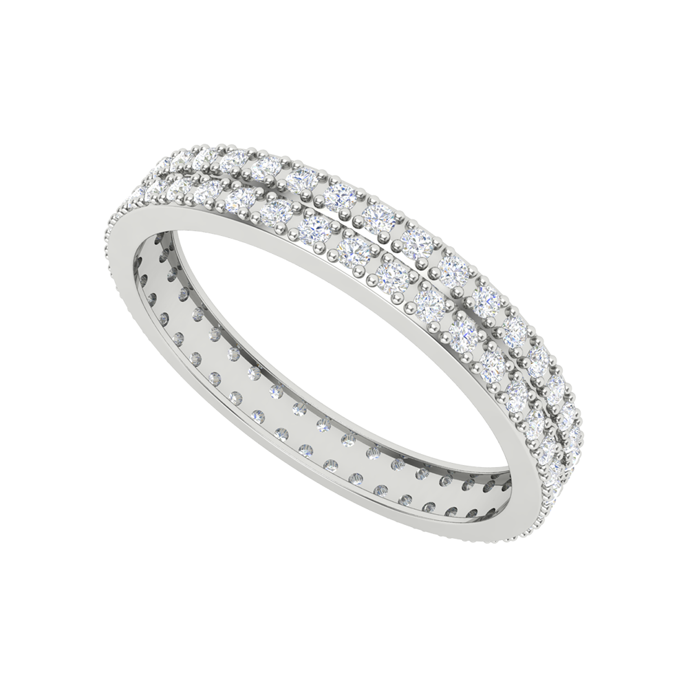 Magnifique Stackable Ring In 925 Sterling Silver - Two