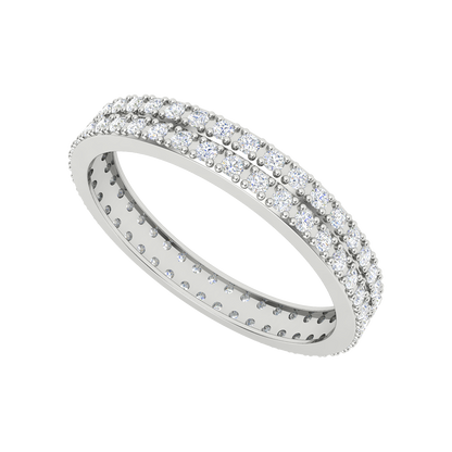 Magnifique Stackable Ring In 925 Sterling Silver - Two