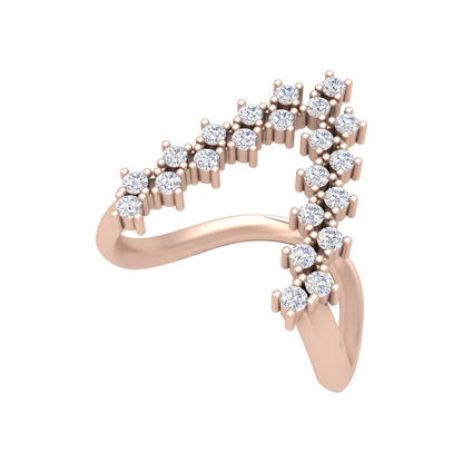 Majestic Band Half Eternity Ring - One