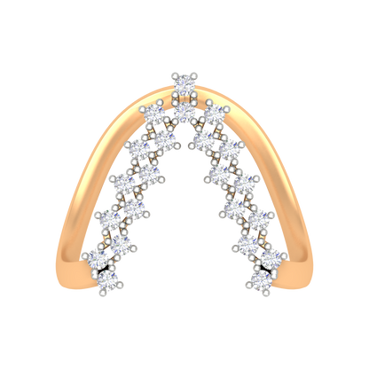 Majestic Band Half Eternity Ring In 925 Sterling Silver - Ten