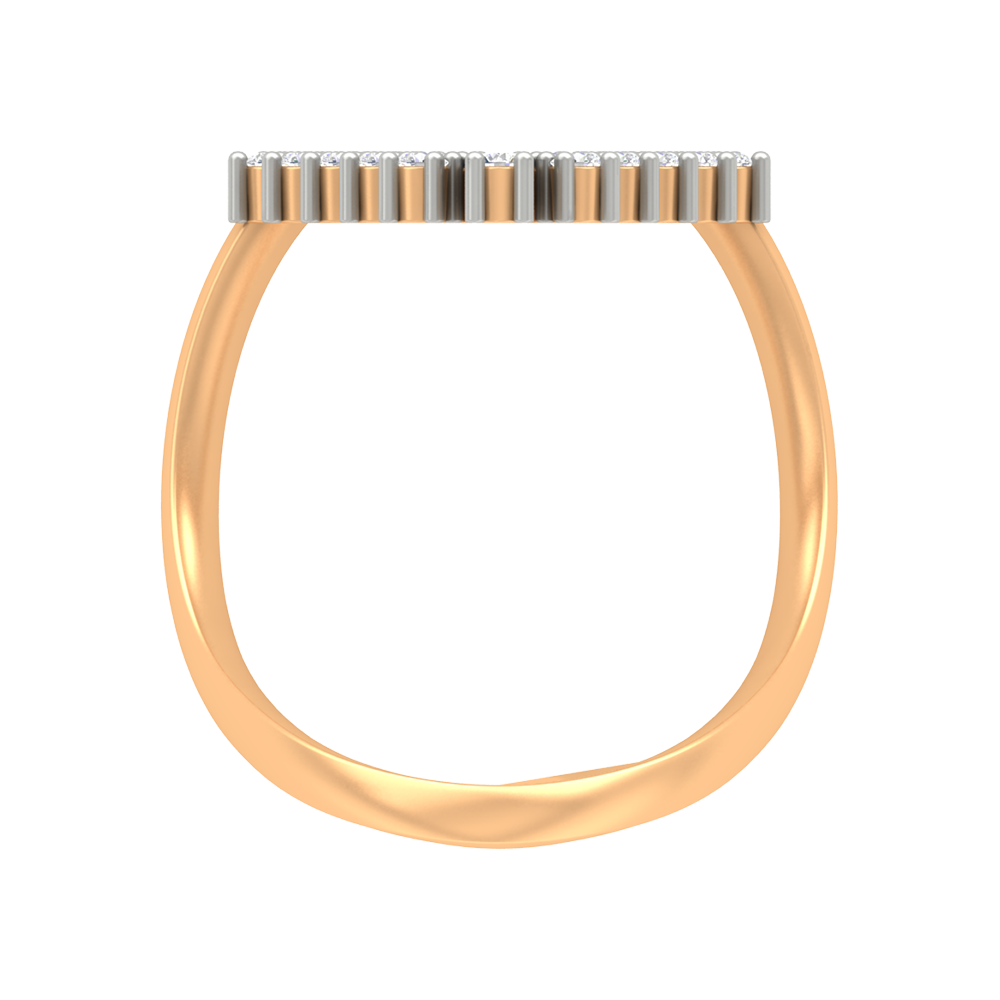 Majestic Band Half Eternity Ring In 925 Sterling Silver - Twelve