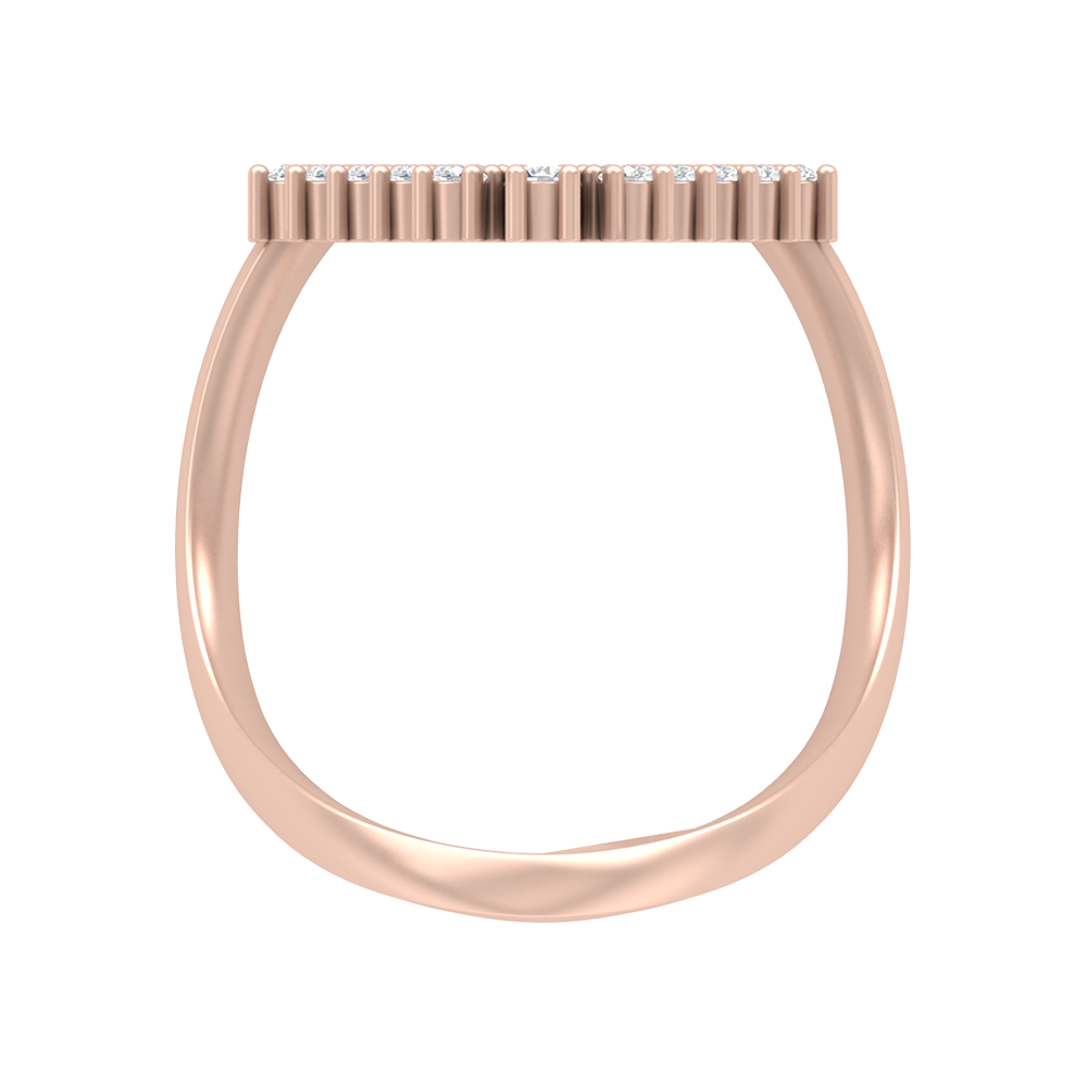 Majestic Band Half Eternity Ring In 925 Sterling Silver - Four